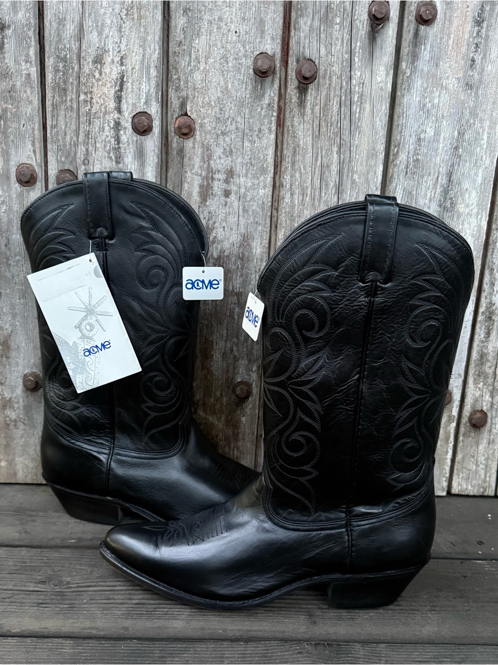 Vintage Men's Acme Cowboy Boots. Unworn with Original Tags! - Picture 2 of 8